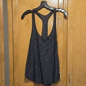 Gray Backless Tank Top with Sleeveless Design